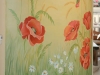 роспись стен цветы на стене Новосибирск